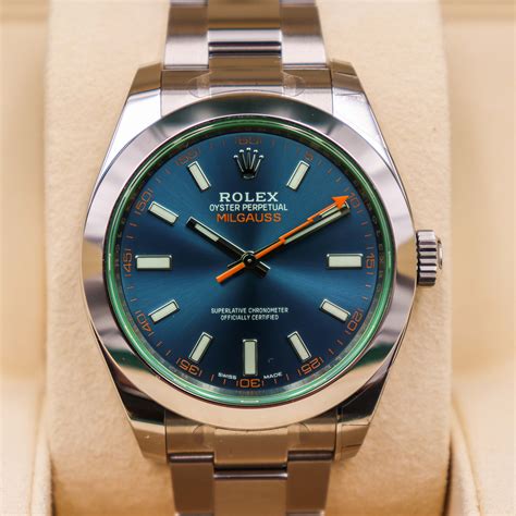 rolex milgause z blue|rolex milgauss z blue review.